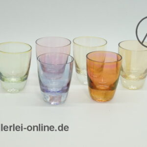 Buntes Schnapsglas-Set mit Glashalter | Vintage Rockabilly 50-60er Jahre