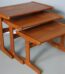 Teak Satztische | 3-tlg Set Beistelltische | Designklassiker der 60-70er Jahre