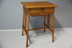 Antiker Jugendstil Eiche Tisch | Nähtisch-4