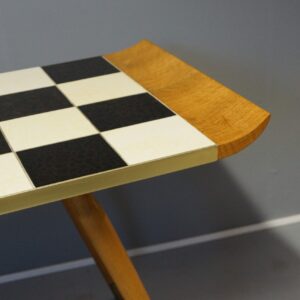 Schachbrettmuster Tisch | Wohnzimmertisch Vintage 60 Jahre
