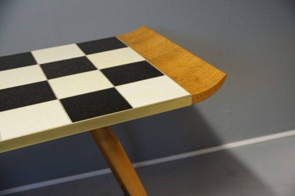 Schachbrettmuster Tisch | Wohnzimmertisch Vintage 60 Jahre