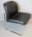 Leder Lounge Chair | Stuhl / Sessel | mit Chrom Gestell | Vintage 70-80er Jahre Design