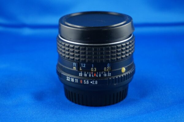 Asahi Opt. Co. Japan SMC Pentax Lens 1:2.8 24mm | Pentax SMC 2,8/24 Weitwinkel Objektiv front