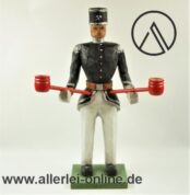 Alter geschnitzter Erzgebirge Bergmann Kerzenleuchter | Lichterfigur | Seiffener Volkskunst | 30 cm