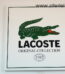 LACOSTE Emaille Schild - Werbeschild | DURO Emaillierwerk Dachau | 30 x 30 cm NEUWERTIG mit OVP !