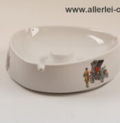 Porzellan Aschenbecher | Oldtimer Motiven | Vintage 60-70er Jahre Ashtray