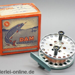 DAM Angelrolle Senior 4000 | Vintage DAM Spinning Reel | 60er Jahre mit Originalkarton