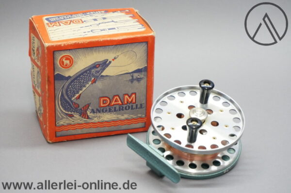 DAM Angelrolle Senior 4000 | Vintage DAM Spinning Reel | 60er Jahre mit Originalkarton