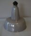 Alte Graue Emaille Lampe / Industrielampe Art Deco - Bauhaus Design - Ø 26 cm