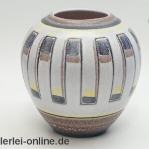 Waechtersbach Keramik Vase | Dekor THEBEN | Fifties 50er Jahre Rockabilly Blumenvase | Vintage Mid Century