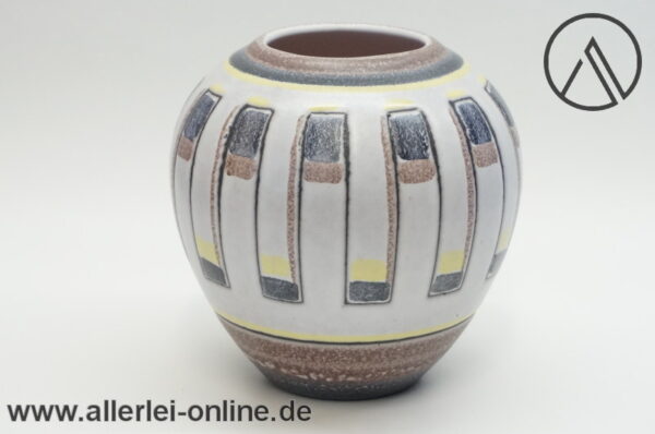 Waechtersbach Keramik Vase | Dekor THEBEN | Fifties 50er Jahre Rockabilly Blumenvase | Vintage Mid Century