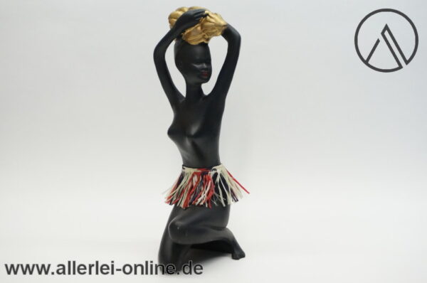 Keramik Figur | Afrikanerin | 25 cm | Vintage Mid Century Pottery 1