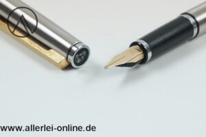 Pelikan P560 Signum Füller | Füllfederhalter | "BB" Goldfeder 585er Gold / 14ct. | Edelstahl Korpus