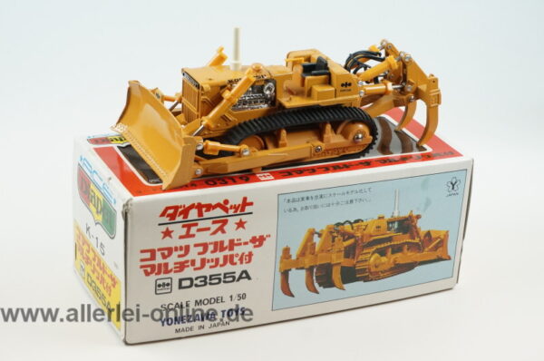 Diapet YONEZAWA Toys | D355A Komatsu Planierraupe mit Aufreißer | 1:50 Bulldozer | K-15 mit OVP