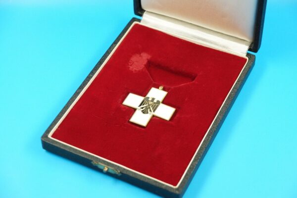 Kaiserreich Ehrenabzeichen Deutsches Rotes Kreuz 1934 - 1937 mit Etui - Steinhauer und Lück Lüdenscheid