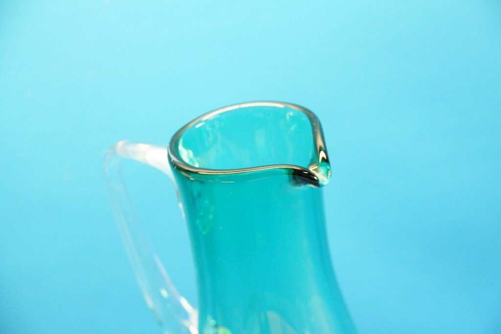 Glaskultur 1 Liter Glaskanne - Wasser / Saftkaraffe ,grün/klar
