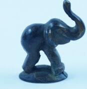 Alte Gluttöter Messing | Bronze Figur – Elefant | Vintage Bosse – Baller Ära