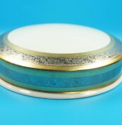 Le Claire Limoges France | Porzellan Dose Deckeldose | Bonbonniere Gold Platin