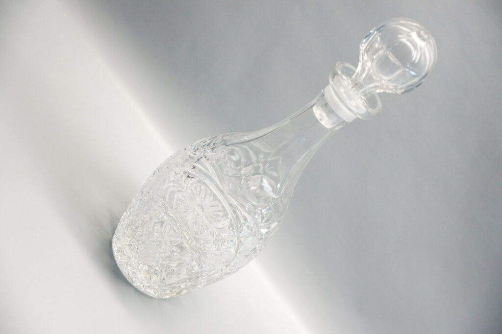 Vintage Kristallglas Karaffe | Whisky - Likör Dekanter