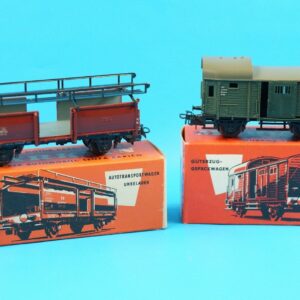 Märklin Spur H0 | Güterzug Gepäckwagen 4600 und Autotransporter 315/4 mit OVP