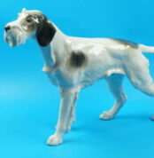 Metzler & Ortloff Porzellan Tierfigur Pointer Hund - Jagdhund ,stehend