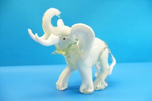 Murano Glas Elefant | Elephant Figur | Vintage Glasfigur 1,2 Kg