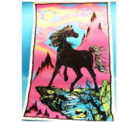 Original Black light Poster Black Stallion PP 446-1975 Velva Print 58 x 88