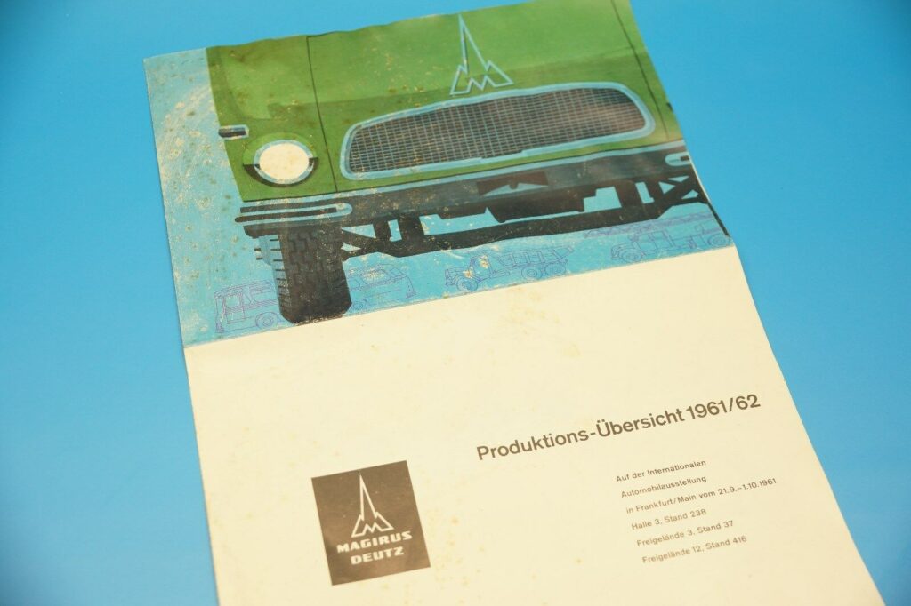 Original Magirus Deutz Produktions Übersicht Broschüre 1961-62
