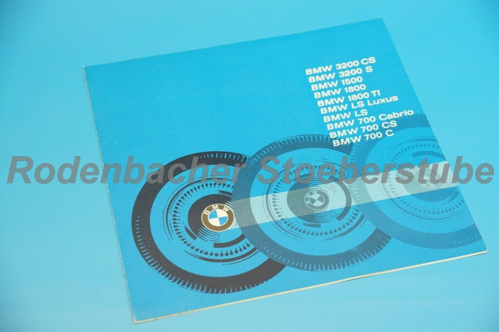 Originales BMW Auto / Motorrad Prospekt " Produktions Programm BMW 3200 1500 1800 700 LS