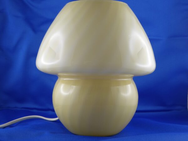 70er Jahre Hustadt Leuchten | Glas Pilzlampe - Mushroom - Tischlampe | Tischleuchte -1
