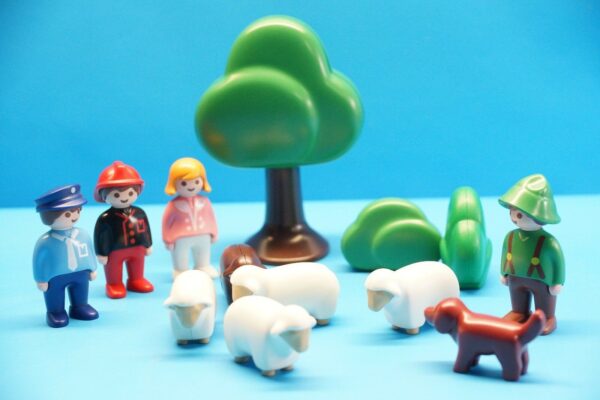 Playmobil 1-2-3 Konvolut Figuren Tiere Bäume