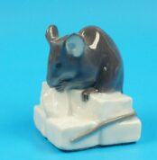 Royal Copenhagen Porzellan Tierfigur | Maus auf Zucker mit OVP