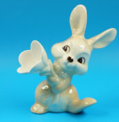 Goebel Porzellan Figur | Osterhase mit Blume | Vintage Porzellanfigur