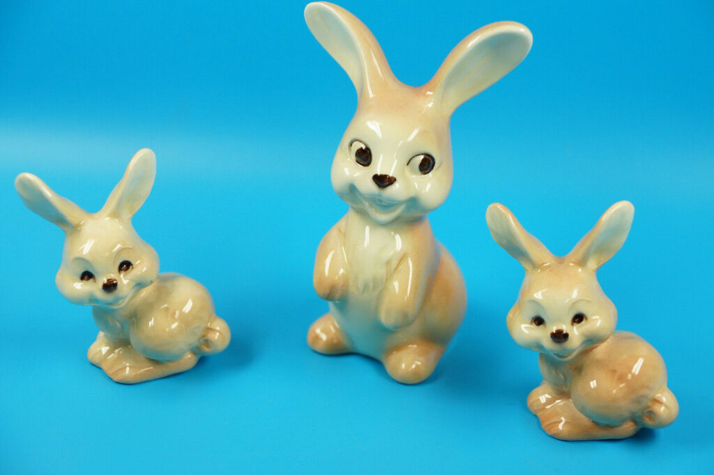 Sammelfigur Porzellan Figur Goebel Hasen Familie