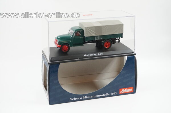 Schuco Modell 1:43 | Hanomag L 28 Pritsche /Plane ,grün | Art.Nr: 02921 mit OVP