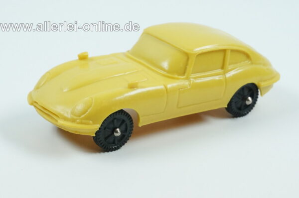 Stelco | Jaguar E-Type ,gelb | Vintage Vinylline Gummiauto