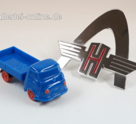 Strenco Hanomag Kurier | 50er Jahre Werbemodell | Pritsche ,blau | 10 cm