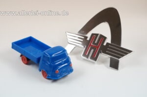 Strenco Hanomag Kurier | 50er Jahre Werbemodell | Pritsche ,blau | 10 cm