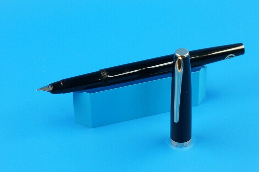 Vintage GEHA 708 CP Füllfederhalter / Fountain Pen - schwarz