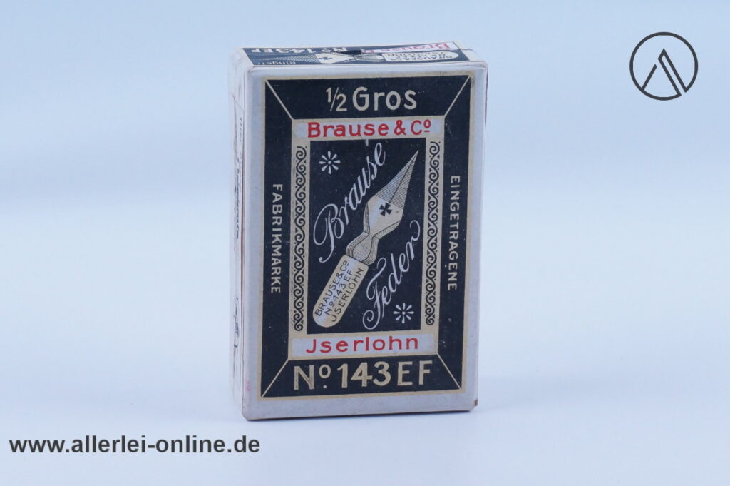 Brause & Co Iserlohn 1/2 Groß No. 143 EF Brause-Federn in versiegelter Originalschachtel
