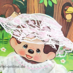 Mode Boutique mein Liebling | MONCHHICHI Hochzeitskleid / Spitzenklein mit Haube | Monchichi | mit OVP2