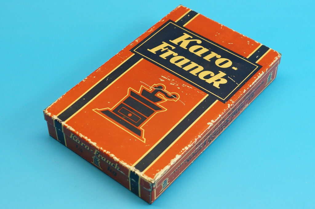 Schöne alte Karo Franck Kaffee Ersatz Blechdose