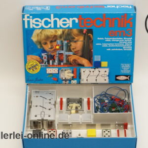 fischertechnik em3 | Relais, Polwendeschalter, Bimetall | Vintage fischer-technik em3 Baukasten | inkl. OVP und Anleitung