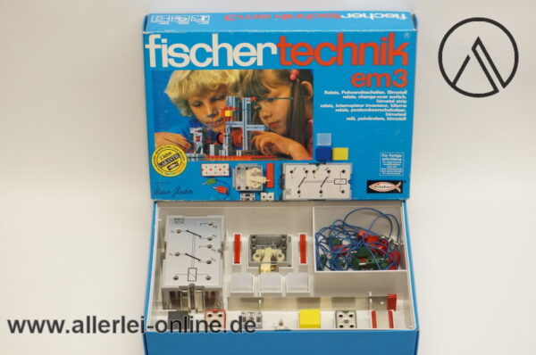 fischertechnik em3 | Relais, Polwendeschalter, Bimetall | Vintage fischer-technik em3 Baukasten | inkl. OVP und Anleitung