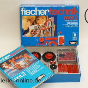 fischertechnik mot2 | Getriebe mit Zubehör | Vintage fischer-technik mot 2 Baukasten | inkl. OVP und Anleitung