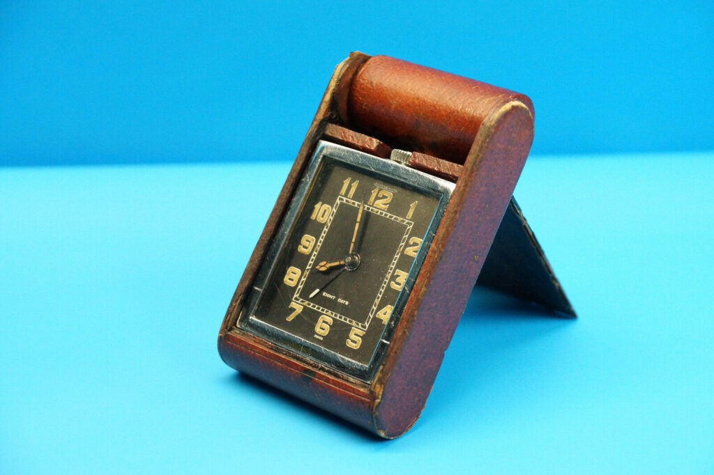 Jaeger Le-Coultre 8-Tagewerk Tischuhr | Reisewecker | Art Deco 40er Jahre