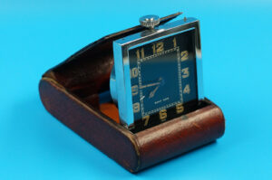 Jaeger Le-Coultre 8-Tagewerk Tischuhr | Reisewecker | Antik Uhr