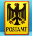 Altes Emaille Postamt Schild | Bundesadler Emailleschild | 42 x 30 cm