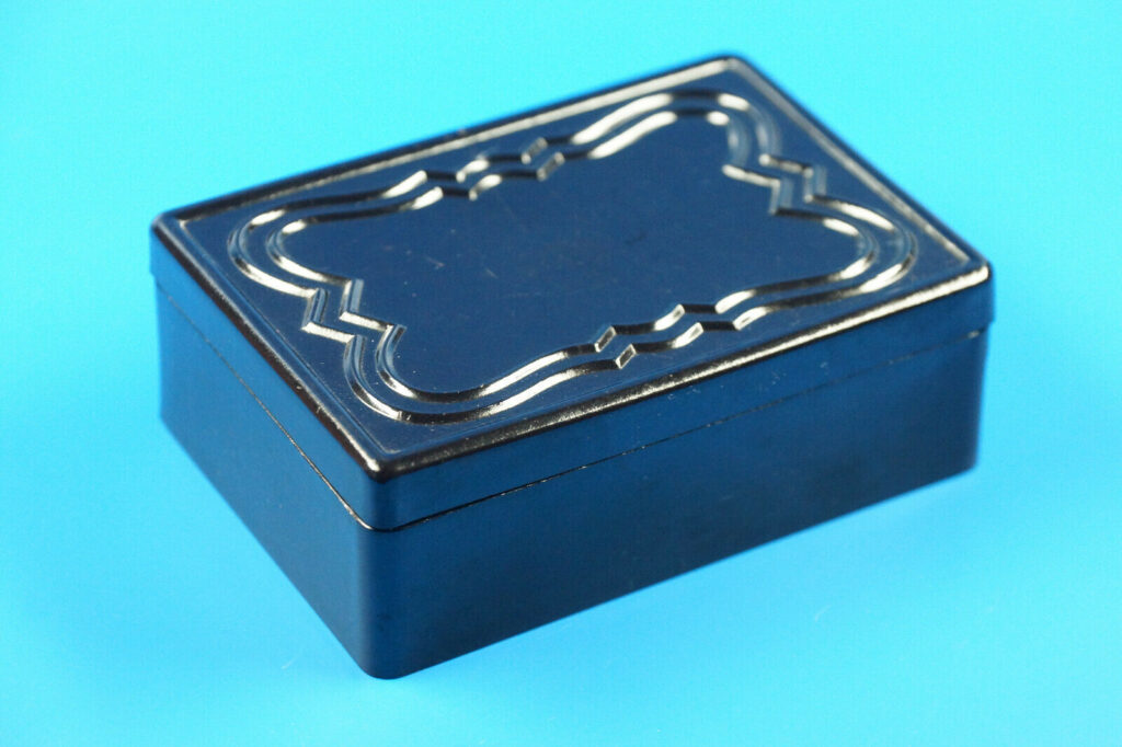 schöne Alte Bakelit Deckeldose made in Germany