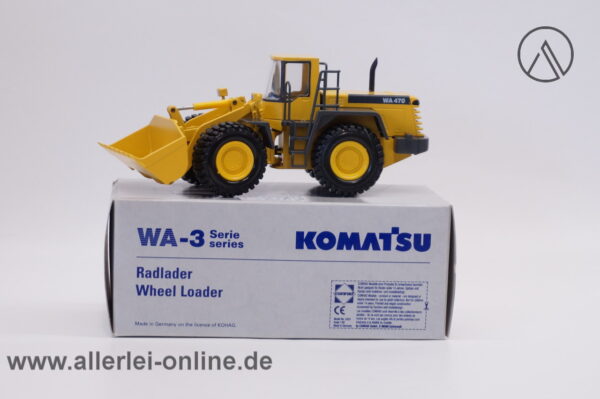 Conrad Modell | Hanomag - Komatsu WA 470 | 1:50 WA-3 Serie Radlader Baumaschine | Art.Nr: 2424 mit Originalverpackung
